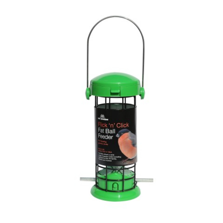Tom Chambers flick and click Suet ball feeder