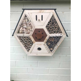 Hand made bee and insect havens